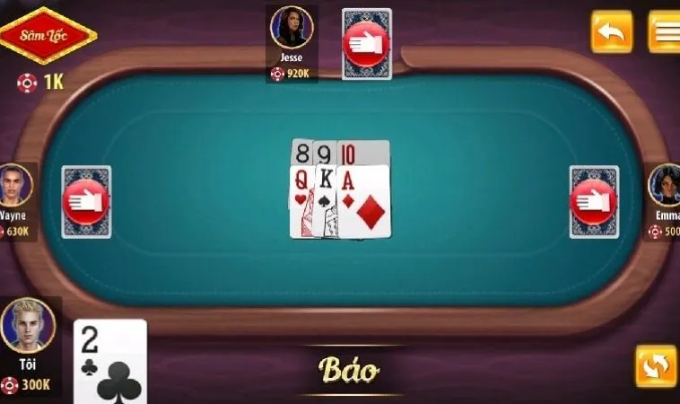 Sâm Lốc Tại BET168VN – Trò Chơi Đỉnh Cao Cho Các Tay Bài Việt 2 Giao diện chơi Sâm Lốc Tại BET168VN
